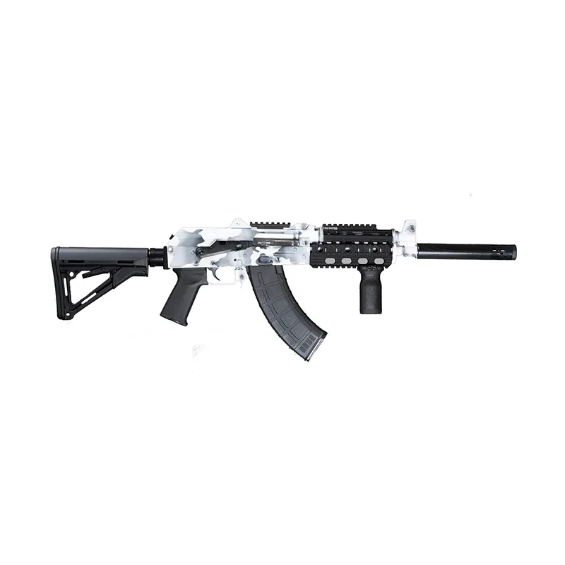 Zastava ZPAP92 AK-47 Rifle - Arctic White Camo, 7.62x39, 16.5" Barrel, Magpul CTR Stock