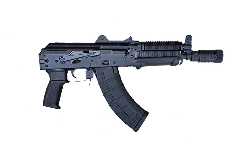 Riley Defense RAK47 Krink AK-47 Pistol, Black, 7.62x39, 8.5" Barrel, Polymer Furniture, Side Folding Trunnion