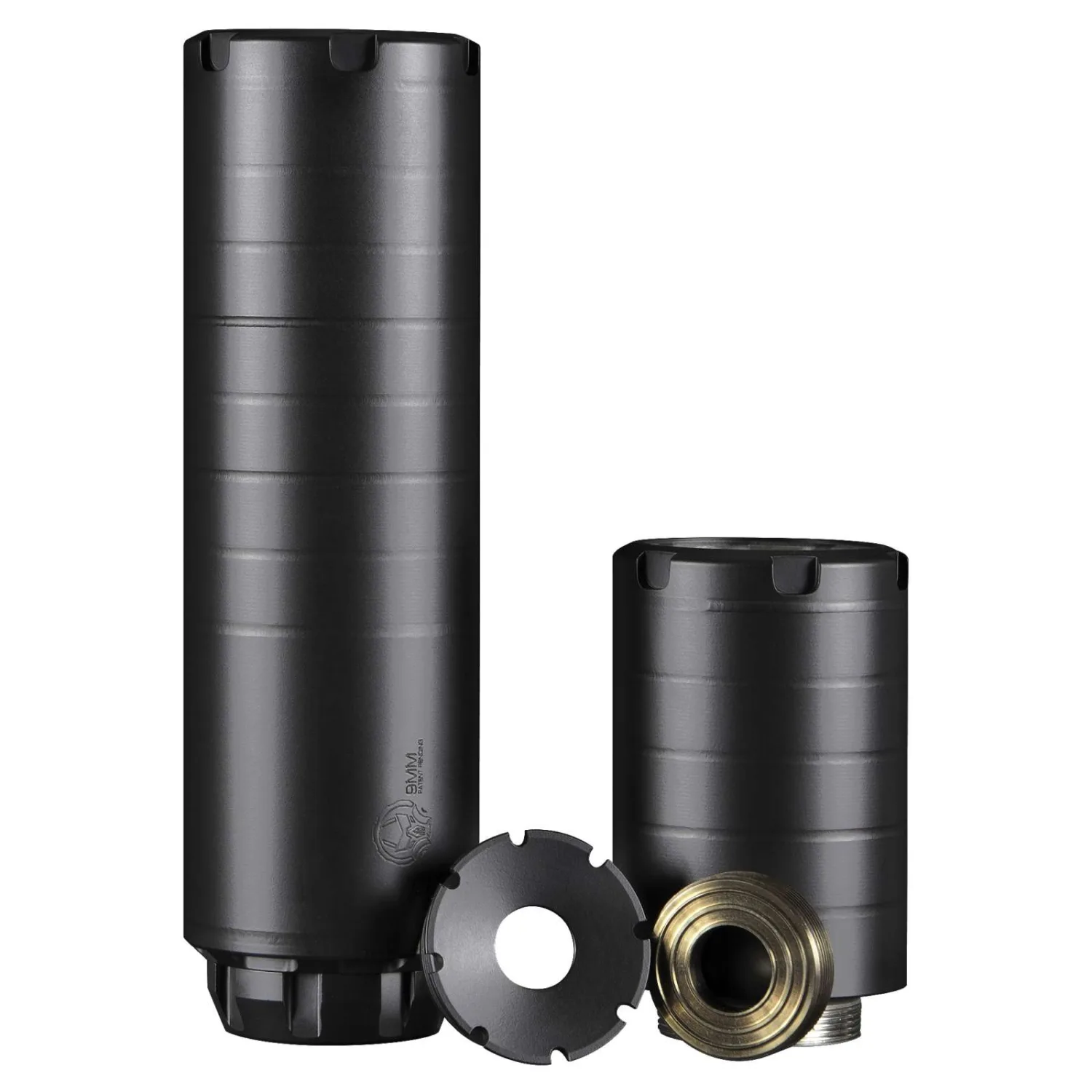 DEAD AIR WOLFMAN MODULAR 9MM SUBGUN/PSTL SILENCER DT 1/2-28 MNT - Image 2