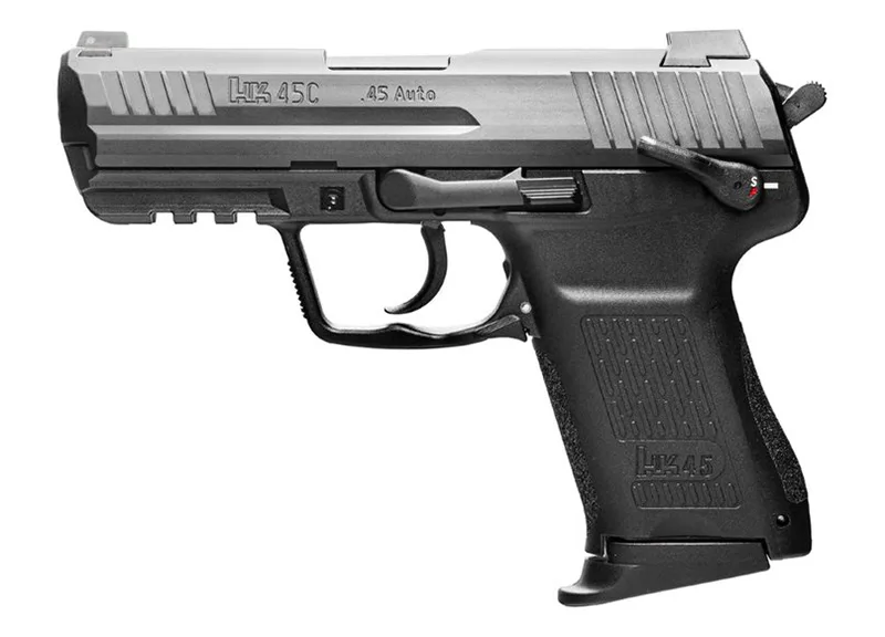 HK HK45C Compact V1 DA/SA .45 ACP Pistol with Enhanced Tactical Features and Reliability