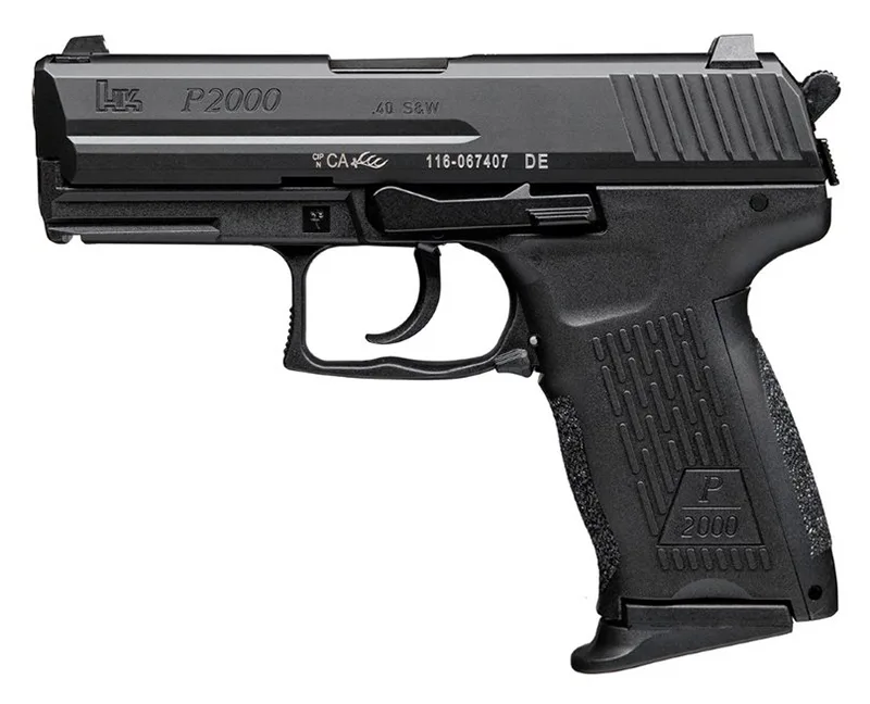 Heckler & Koch HK P2000 V3 DA/SA .40 S&W Pistol with 3.66-Inch Barrel, 12-Round Magazine