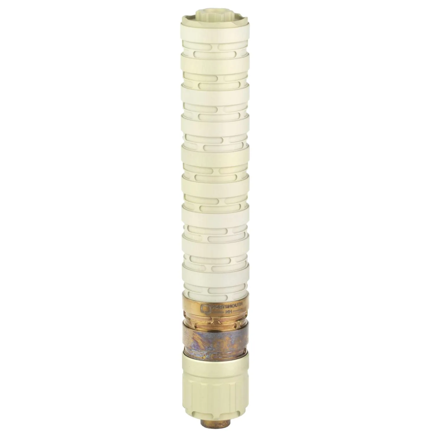 Q ERECTOR 9 SUPPRESSOR 9MM MODULAR ALUMINUM, SS BLST BAFFLE, 1/2X28 SILVER