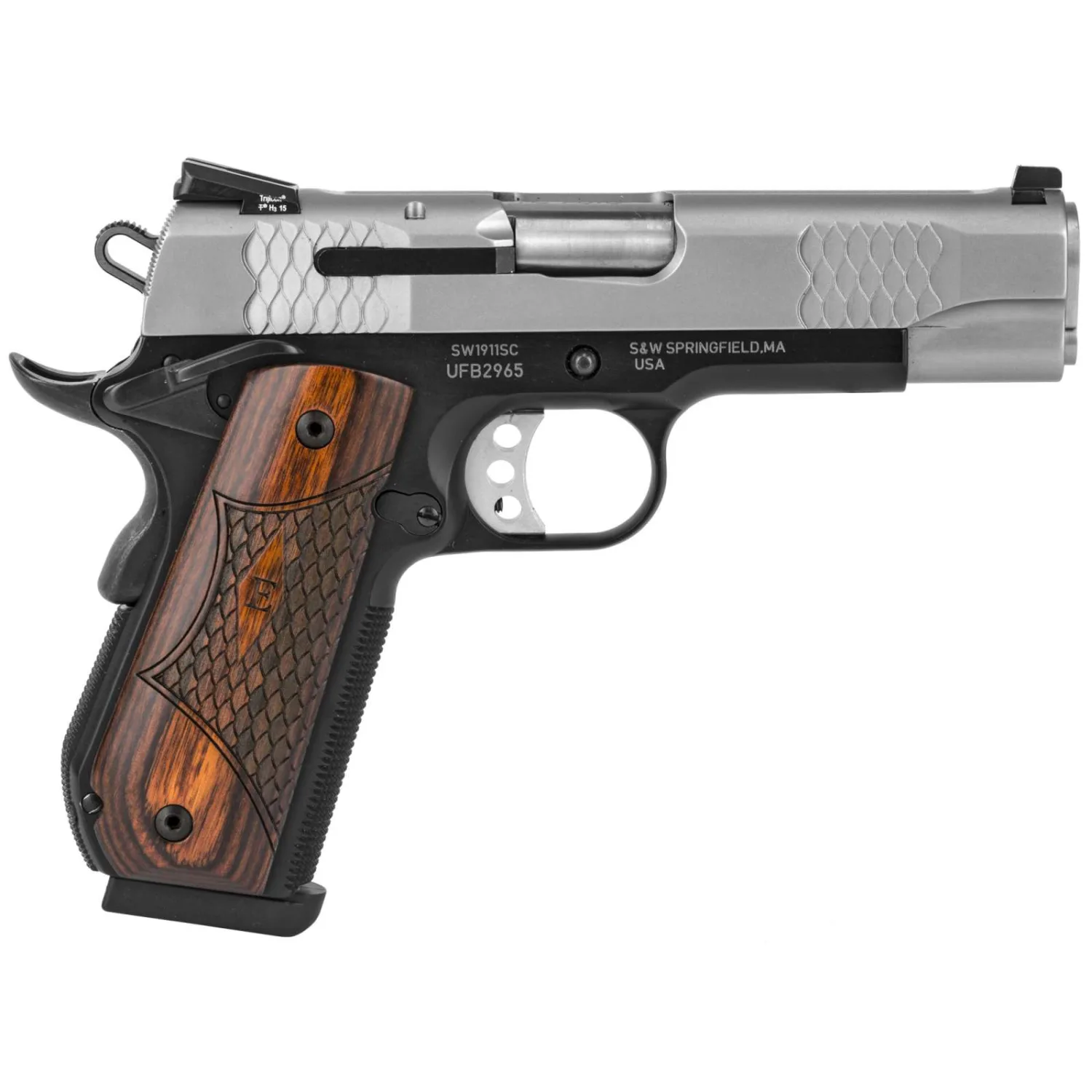 S&W 1911 E-Series .45 ACP, 4.25-Inch, Scandium Frame, Night Sights