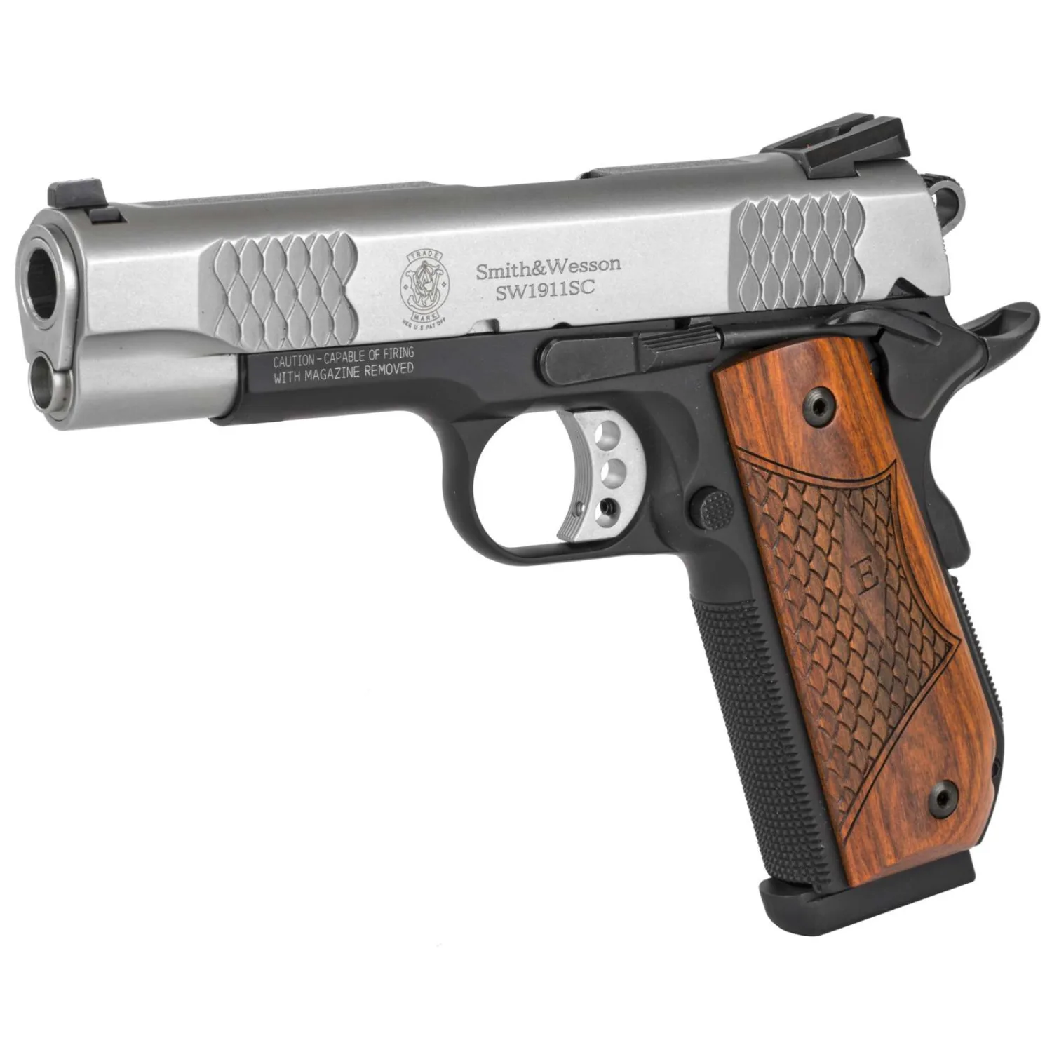 S&W 1911 E-Series .45 ACP, 4.25-Inch, Scandium Frame, Night Sights - Image 2