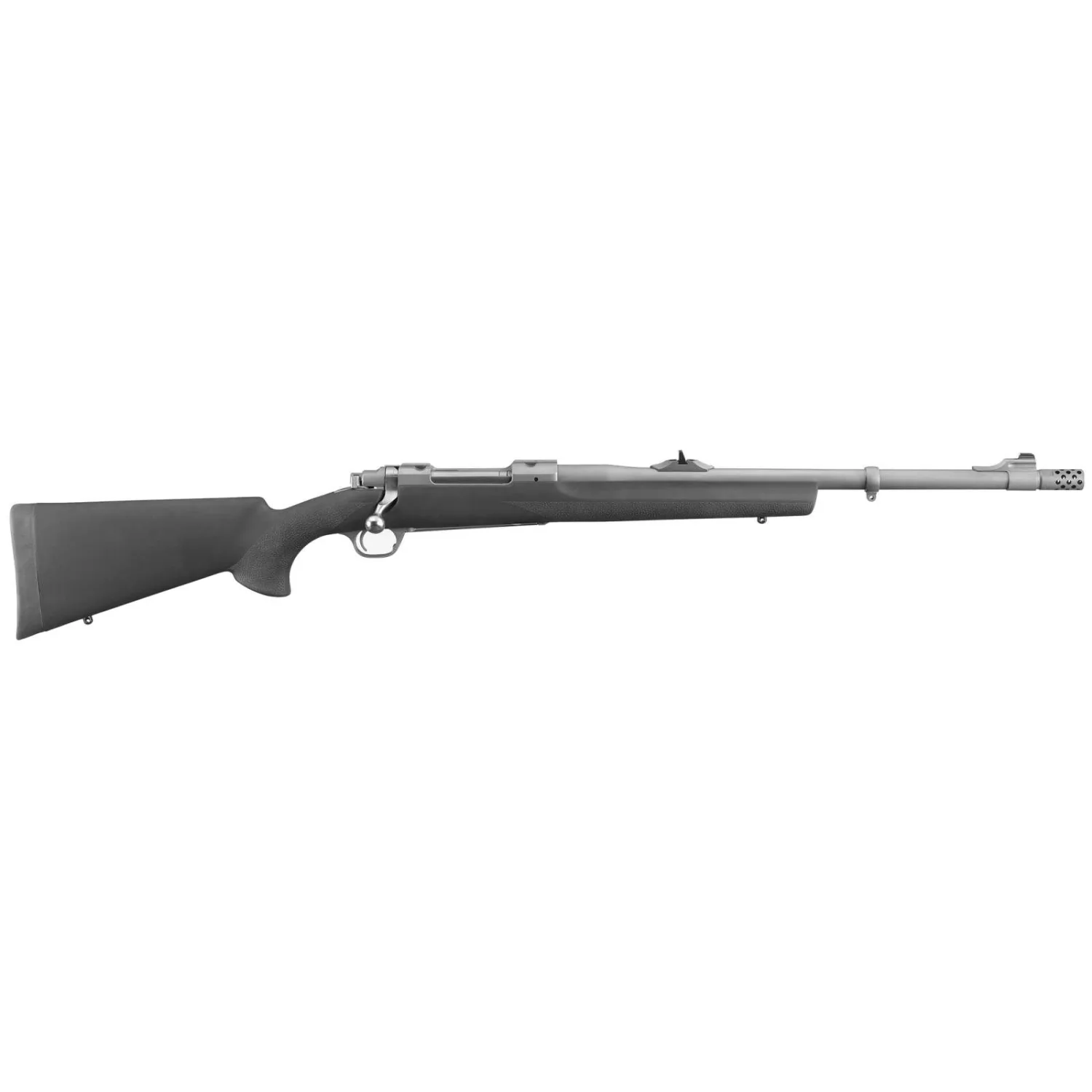 RUGER HAWKEYE ALASKAN BOLT RFL 375 RUGER, 20" MTTE STS BBL, THRDED, BLK HOGUE STOCK, 3RD