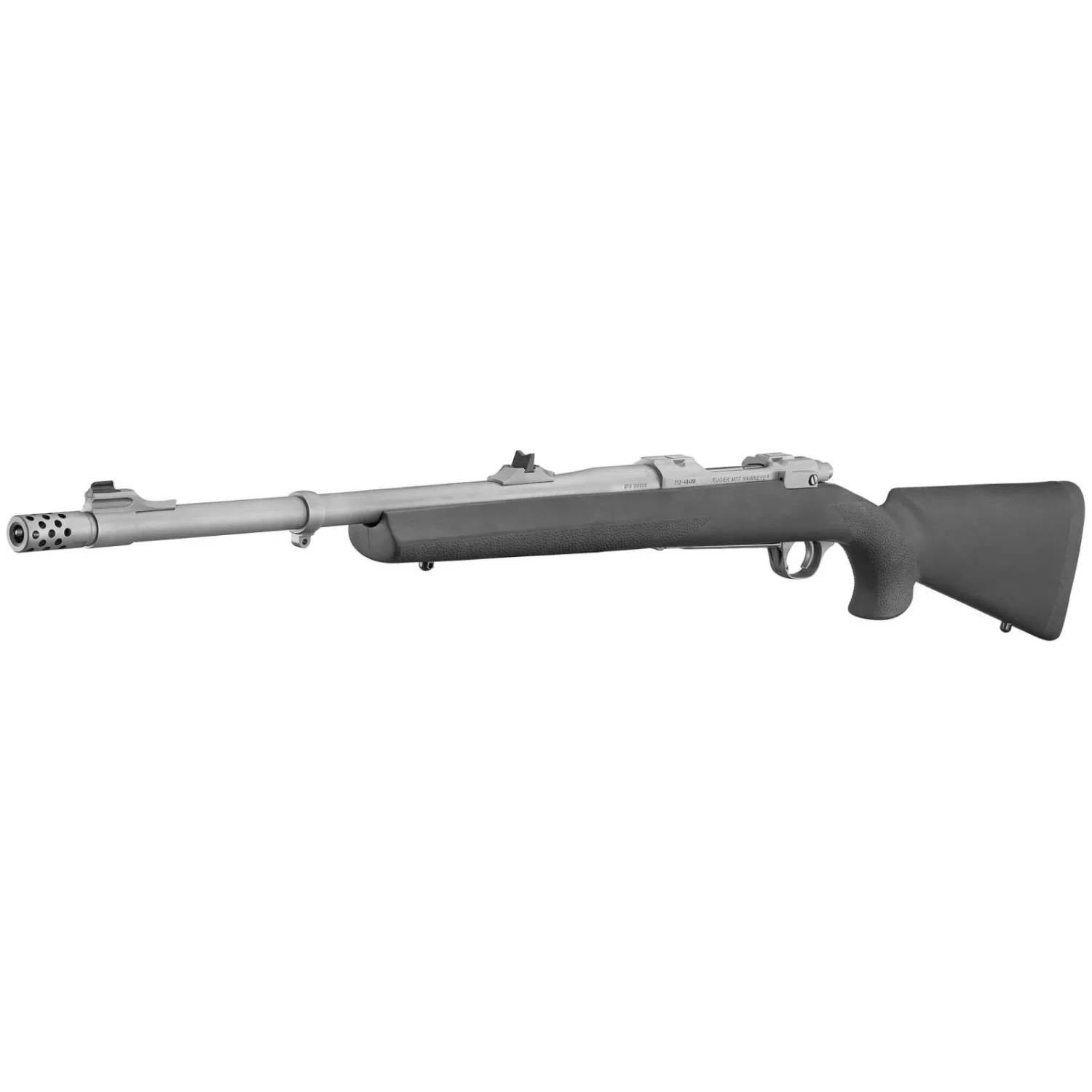 RUGER HAWKEYE ALASKAN BOLT RFL 375 RUGER, 20" MTTE STS BBL, THRDED, BLK HOGUE STOCK, 3RD - Image 2