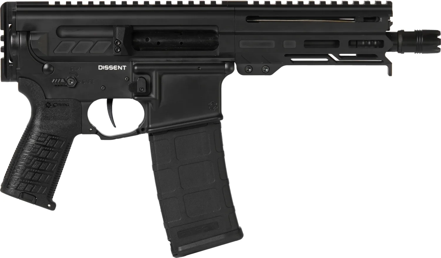 CMMG Dissent Mk4 Pistol - Black | 300 BLK | 6.5" Barrel | 5.5" M-LOK Handguard