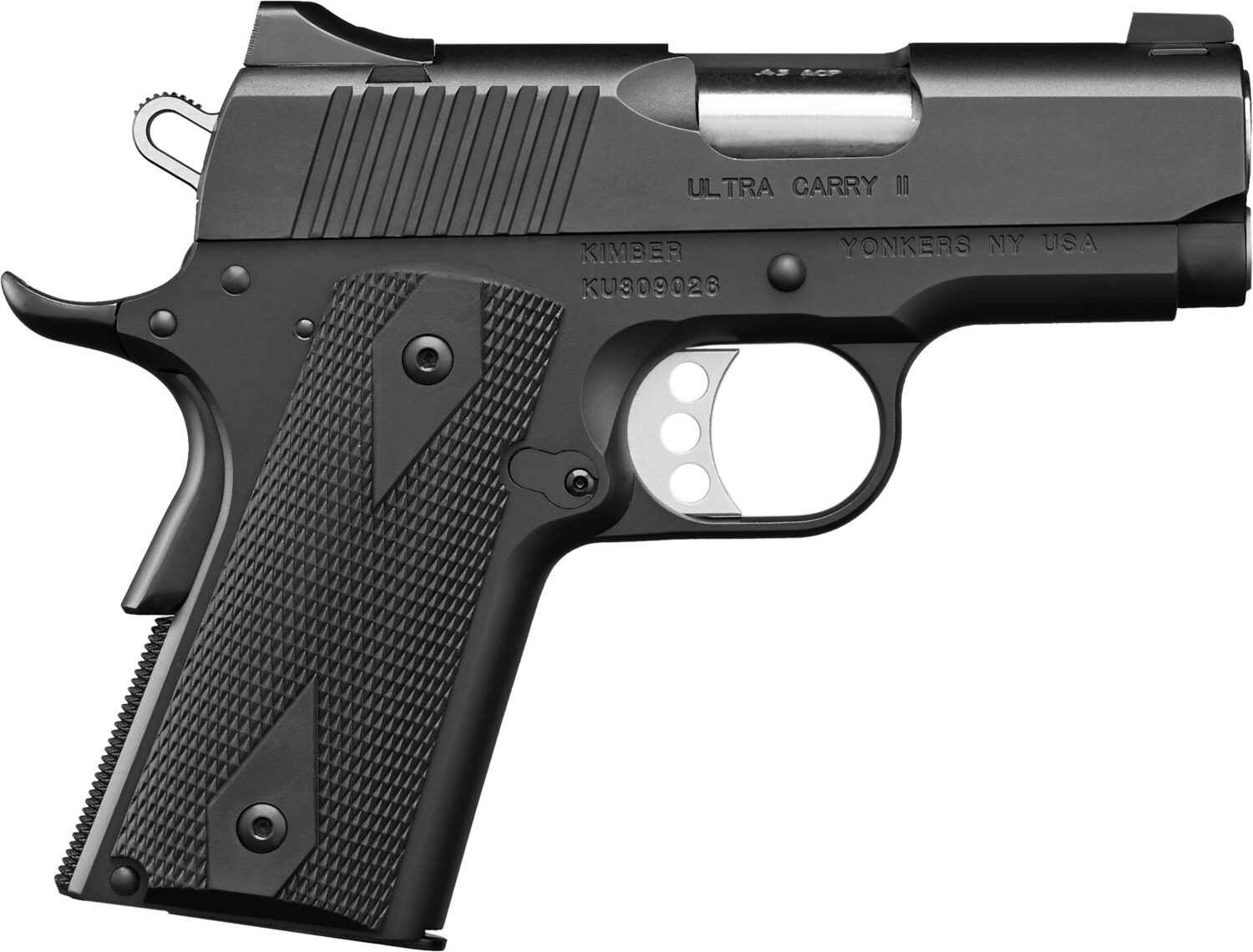 Kimber Ultra Carry II 45 ACP Compact Concealed Carry Handgun with Lightweight Aluminum Frame and Stainless Steel Slide