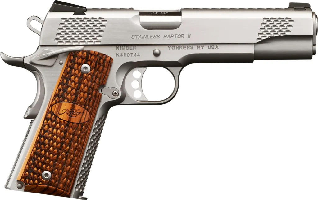 Kimber Stainless Raptor II 45ACP - 5 Inch Barrel, Night Sights, G10 Grips