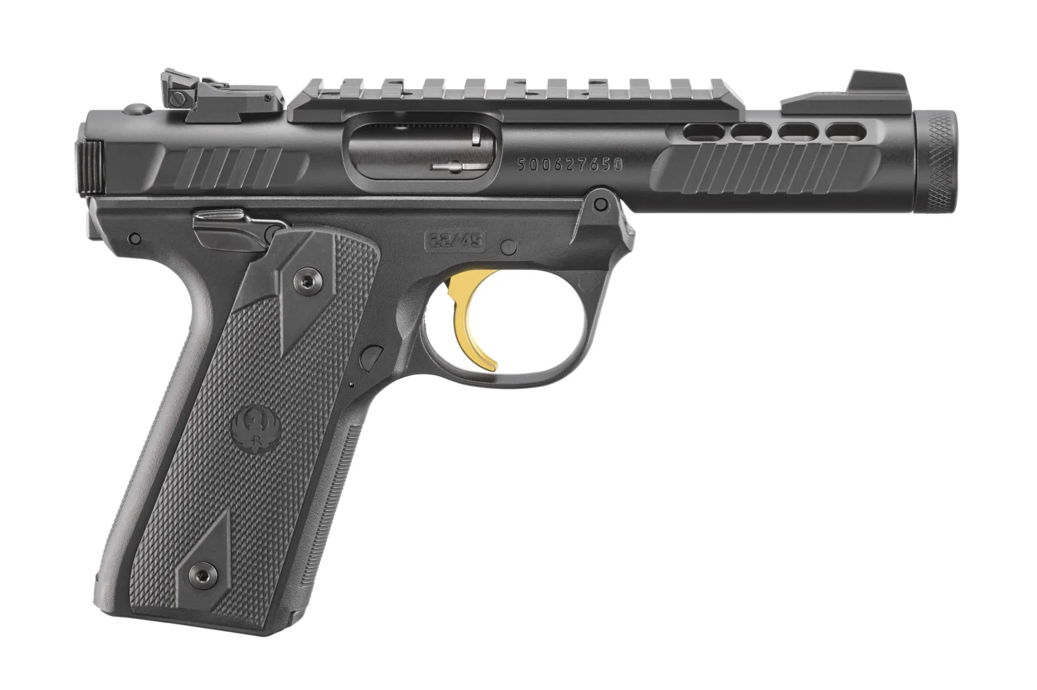 RUGER MKIV 22/45 LT 22LR BLK GLD TB