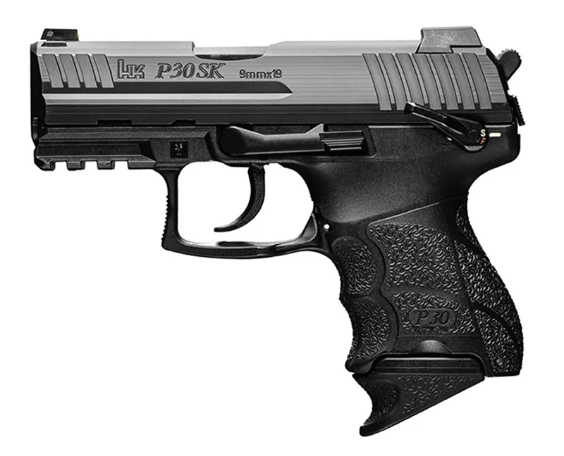 HK P30SKS V3 DA/SA 9mm Subcompact Handgun with Night Sights and Picatinny Rail