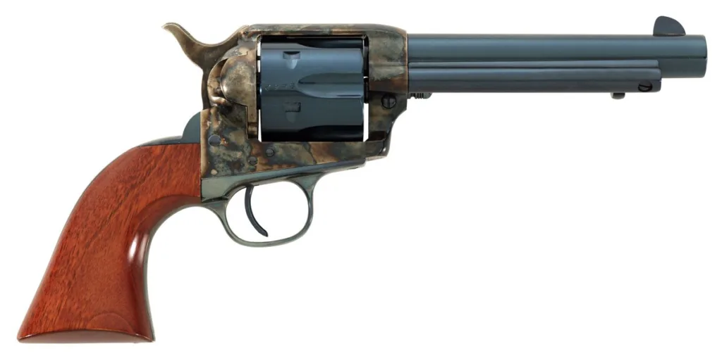 Taylor's & Company Cattleman 9mm CCH/WD 5.5" - Single Action Revolver with Antique Finish and Walnut Grip