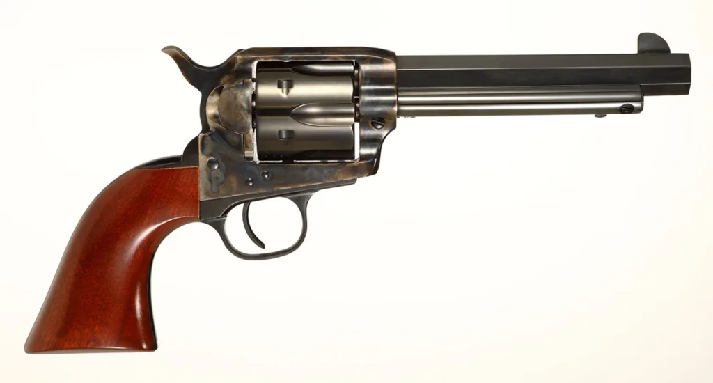 Taylor’s & Company Drifter 357 Magnum Revolver with 5.5" Barrel, Blue/Wood