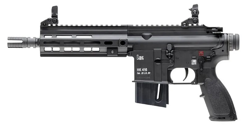 HK HK416 Pistol .22LR, 8.5 inch Barrel, 20rd Magazine, Aluminum Upper Receiver