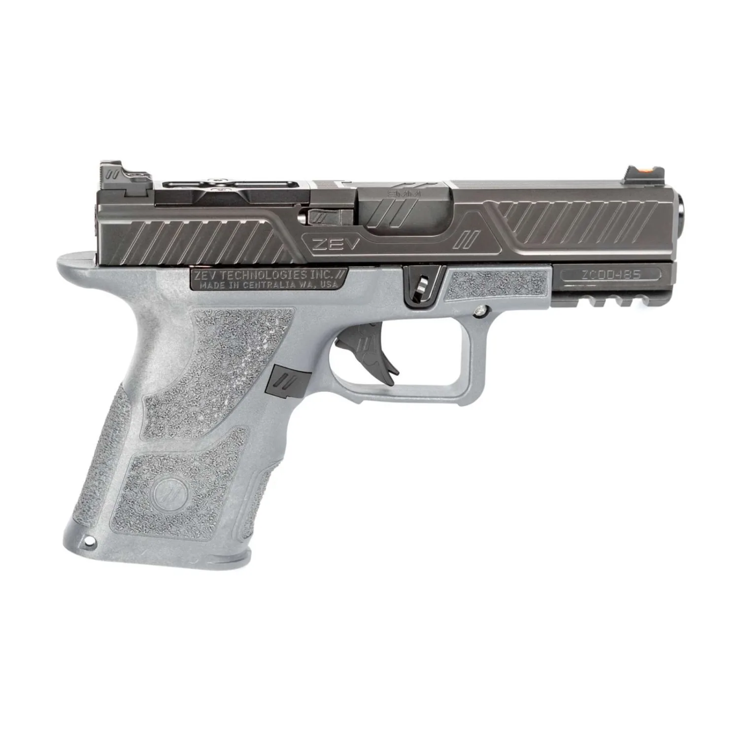 Zev Technologies OZ9C Compact Pistol 9mm Luger 15-round Mag 4" Barrel Grey Grip