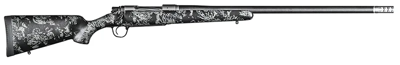 Christensen Arms Ridgeline FFT Bolt-Action Rifle with carbon fiber stock and stainless steel barrel