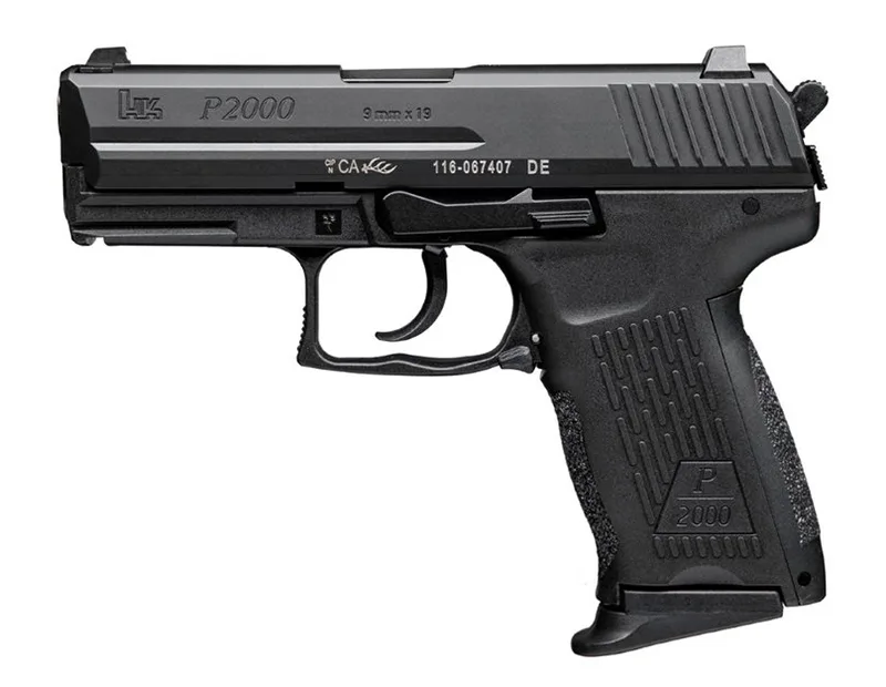 HK P2000 V3 DA/SA 9MM Luger Pistol with 3.66-inch barrel, 13+1 capacity