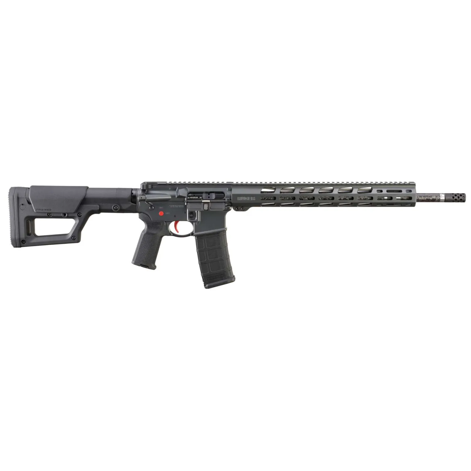 RUGER AR-556 MPR RFL 18" CRBON BBL, 223 WYLDE, MAGPUL PRS STOCK, MOE K2 GRIP