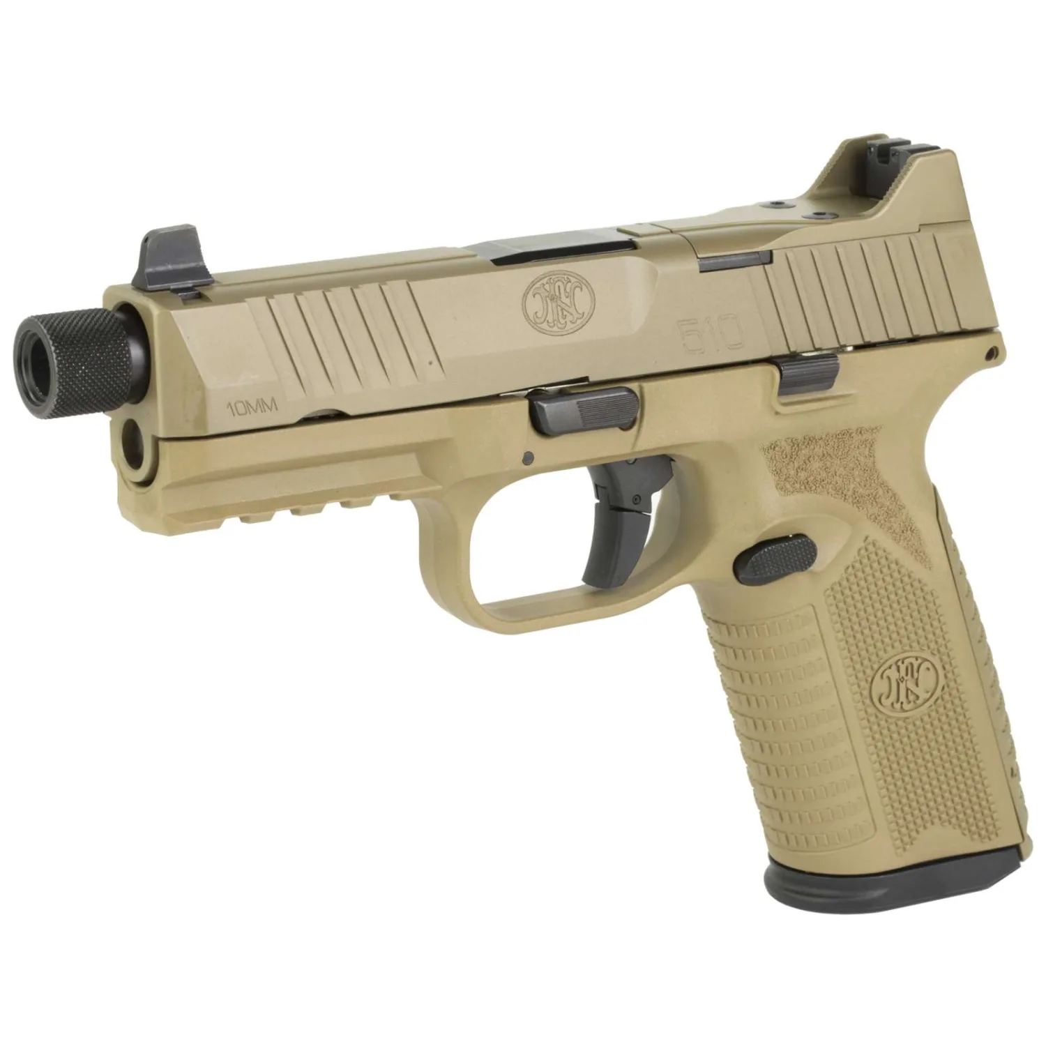 FN 510 TACTICAL 10 MM NMS - 1-15RD 1-22 RD MAG NS FDE - Image 2