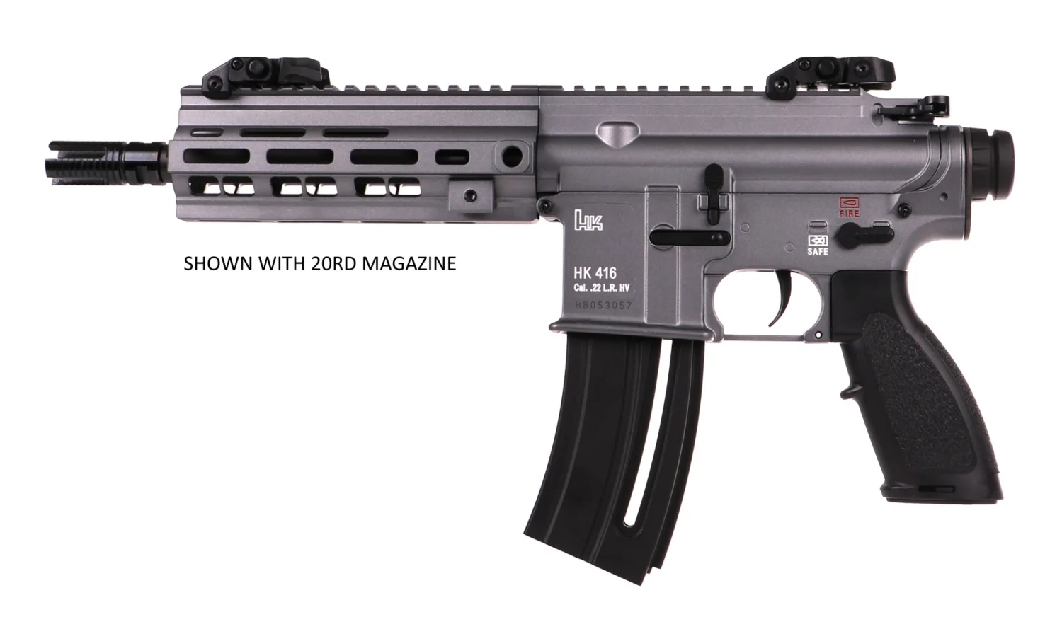 HECKLER AND KOCH (HK USA) HK416 PISTOL 22LR GREY 10RD  #