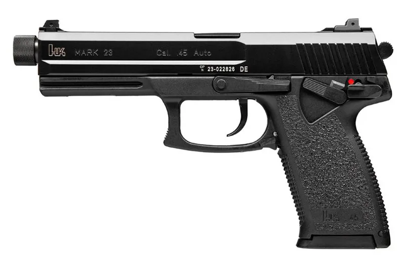 HK MARK 23 V1 DA/SA .45 ACP Handgun with Threaded Barrel and Adjustable Sights