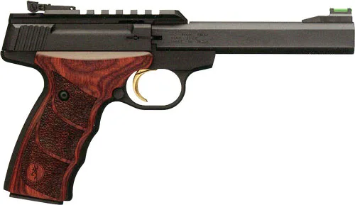 Browning Buck Mark Plus UDX Rosewood 22LR 5.5" Fiber Optic Pistol