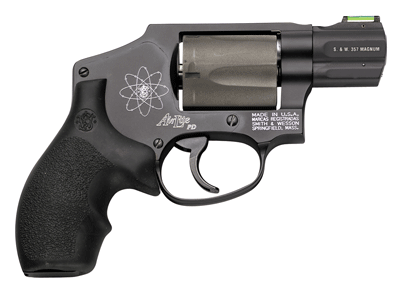 Smith & Wesson 340PD .357 Magnum Revolver features ultralight scandium alloy frame and titanium cylinder.