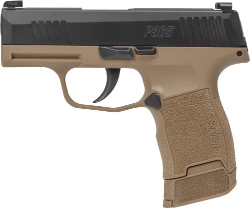 SIG SAUER P365 9MM BK/FDE 17+1 TACPAC OR - High-Capacity Concealable Handgun