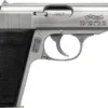 WALTHER PP 32ACP STAINLESS 8RD - BLACK SYNTHETIC GRIPS