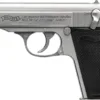 WALTHER PP 32ACP STAINLESS 8RD - BLACK SYNTHETIC GRIPS - Image 2