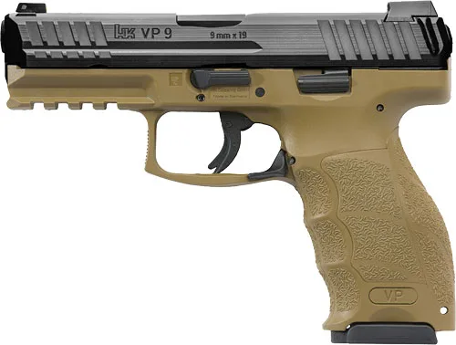 HK VP9 Striker-Fired 9mm Pistol with 4.09" Barrel, 17-Round Magazines, and Night Sights