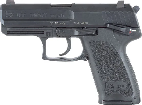 HK USP9 Compact V1 DA/SA 9mm Pistol showcasing compact, high-performance design