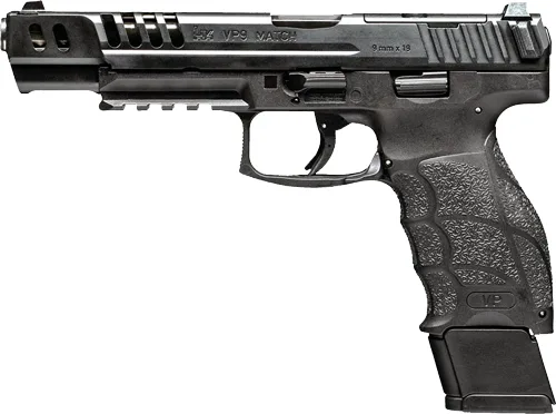 HK VP9 Match Optics Ready 9mm Pistol with 20 Round Magazine and Adjustable Sights