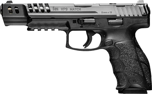 HK VP9 Match OR Pistol, 9mm, Black Finish, 5.51" Barrel, 20-Round