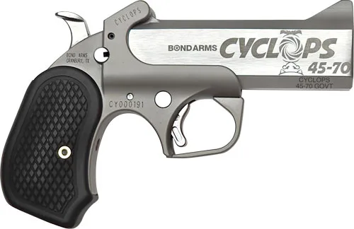 Bond Arms Cyclops .45-70 Gov't Single Shot Handgun 4.25" Barrel Satin Finish with Holster