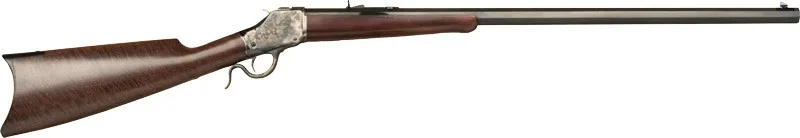 CIMARRON 1885 High Wall .38-55 Rifle with Walnut Stock and Classic Lever-Action Design