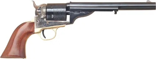 Cimarron 1872 Open Top Navy .44 Caliber Revolver - 7.5" Barrel, Blued Finish, Walnut Grip