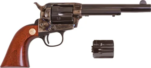 Cimarron Firearms Model P JR .32 H&R Magnum Revolver with a 4.75-inch barrel and hardwood grips