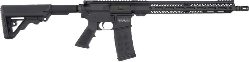 RRA RRAGE 3G RIFLE 5.56MM NATO with M-LOK Handguard and MFT Battlelink Stock, 16-inch Barrel, 30-Round Capacity, Black Finish