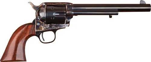 Cimarron P-Model .45 Long Colt Revolver with Blued Finish and Walnut Grips