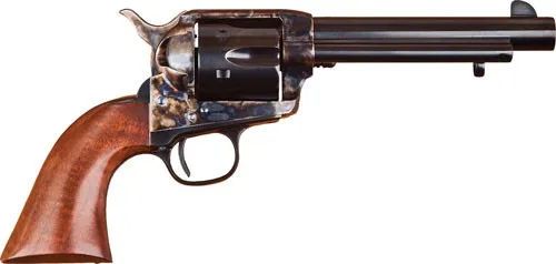 Cimarron P-Model .44-40 Win. revolver with 7.5" barrel, color case-hardened frame, and walnut grips