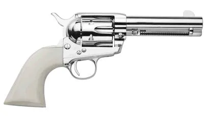 Traditions 1873 Single-Action Revolver .45 LC Nickel/White 4.75-inch Barrel