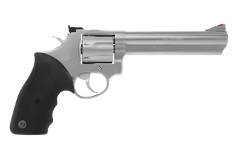 Taurus 66 Handgun .357 Mag 7rd, 6" Barrel, Stainless Finish, Hogue Lamo Grip