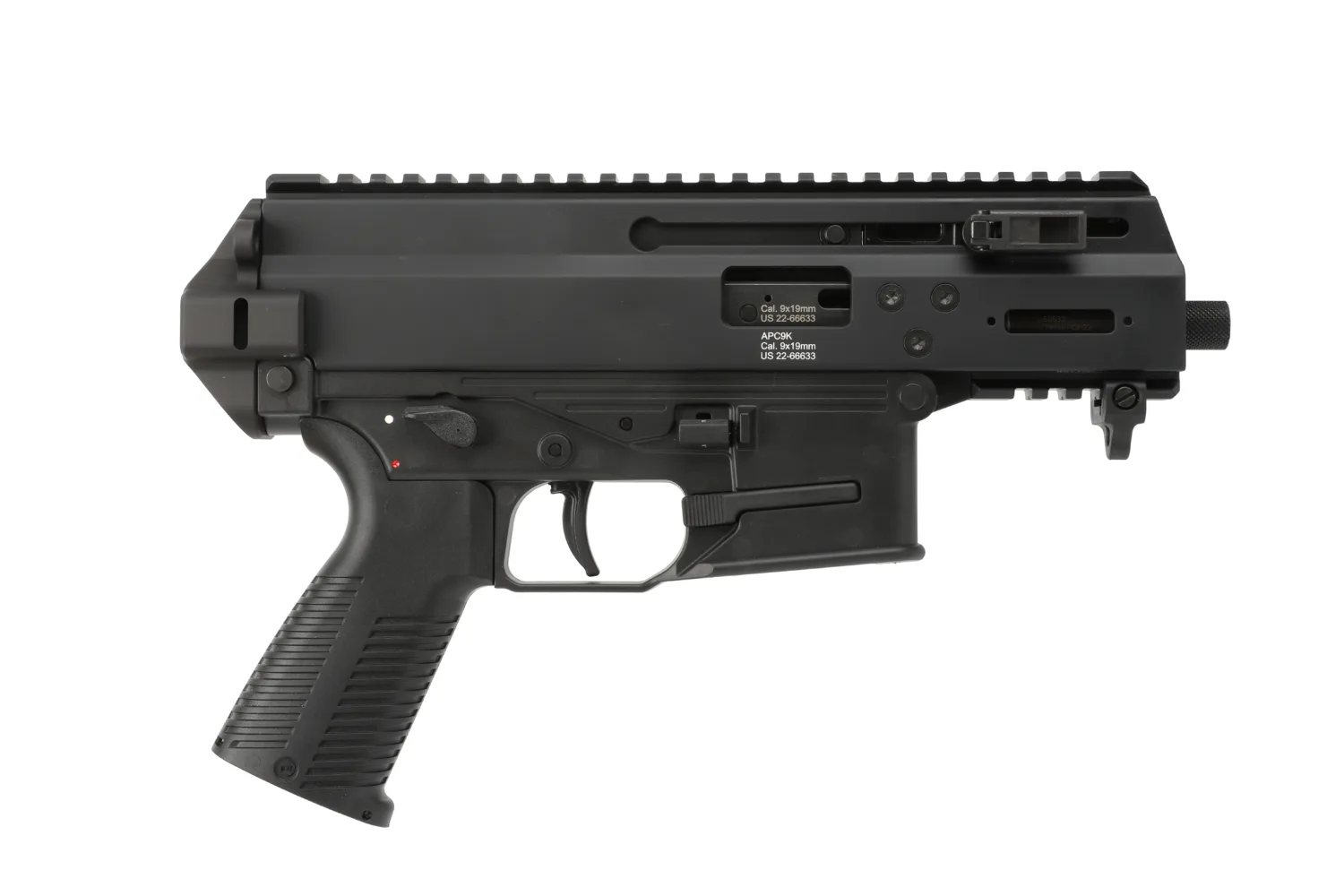 B&T APC9K PRO 9MM BLK 4.3 inch Barrel Compact Semi-Automatic Pistol