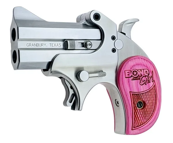 Bond Arms Mini 357 MAG/38 Special 2.5-inch Pink Grip Derringer - Self-Defense Handgun