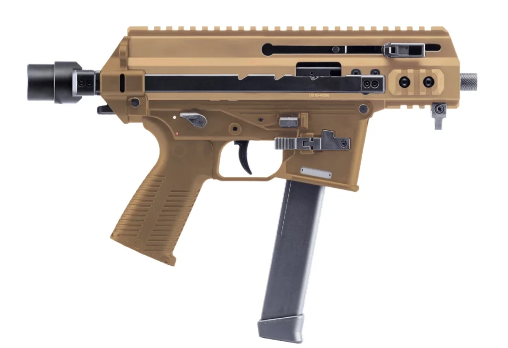 B&T APC9K Pro Handgun 9mm Luger with Glock Lower, 30rd Magazine, Coyote Tan