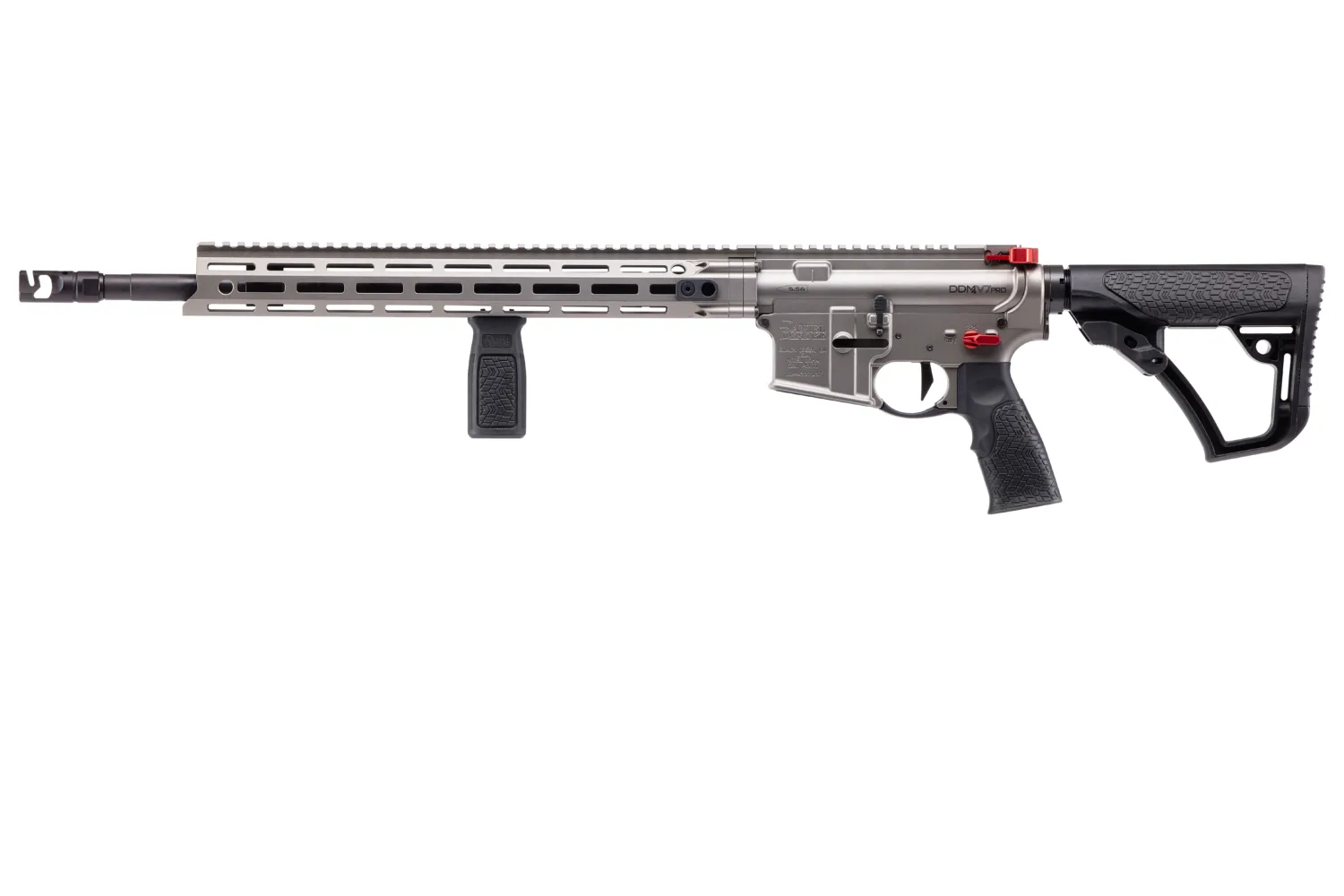 Daniel Defense DDM4 V7 Pro 5.56mm Rifle 18-inch Barrel Grey California Compliant