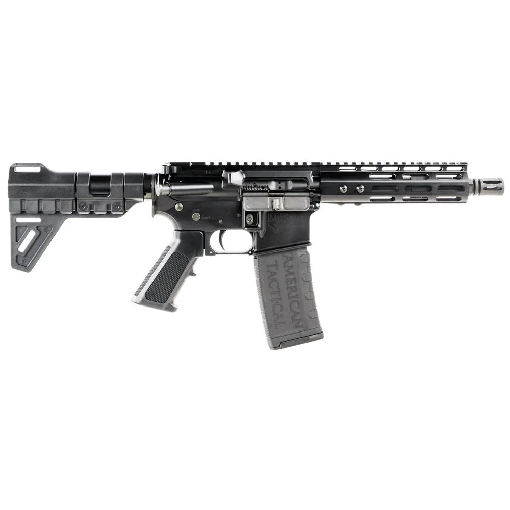 ATI MILSPORT Forged Aluminum AR Pistol Black, 5.56 NATO, 7.5 Inch Barrel, M-LOK Rail