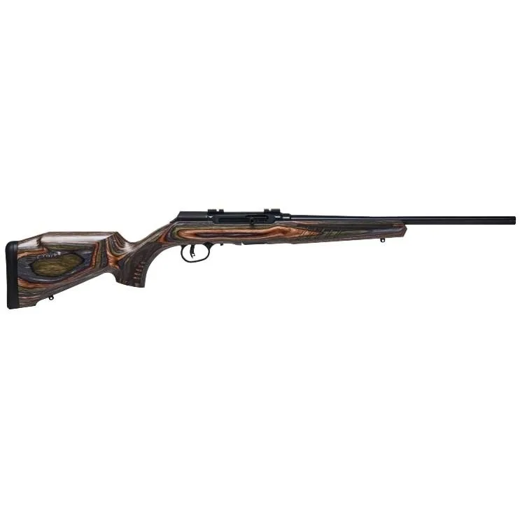 Savage Arms A22 BNS-SR 22LR 18" rifle with threaded barrel, black and laminate wood