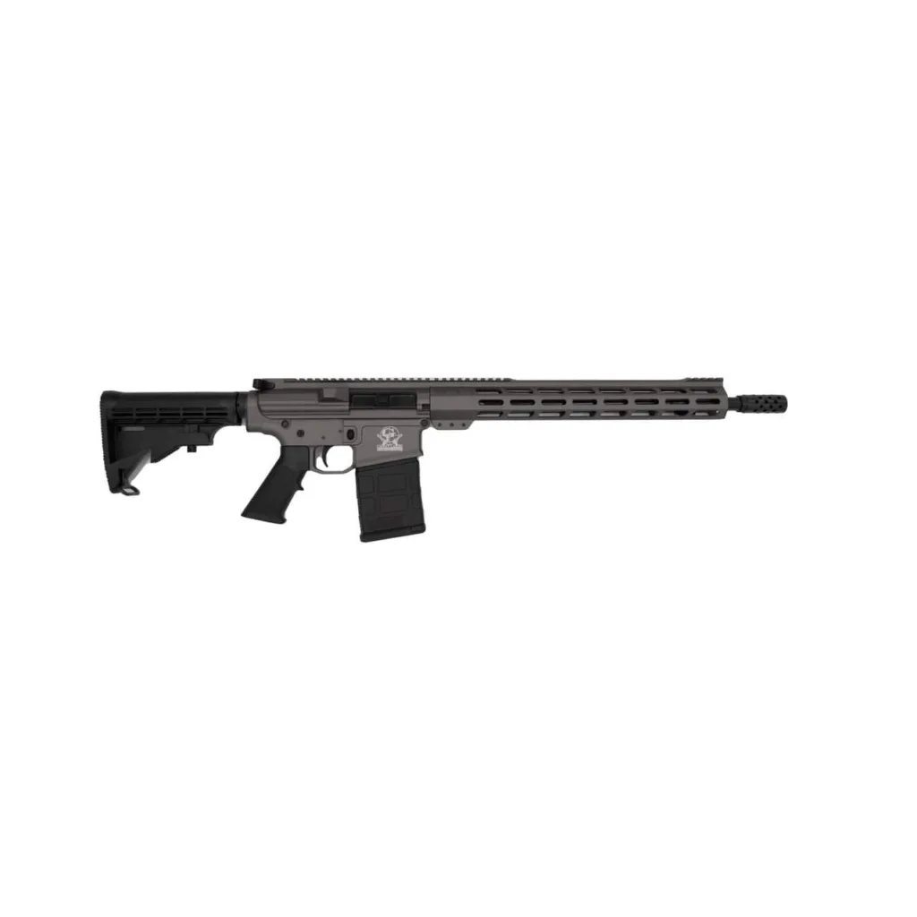 GLFA AR-15 Rifle .308 Win with 16" Stainless Barrel, 15" MLOK Rail, and Tungsten Finish